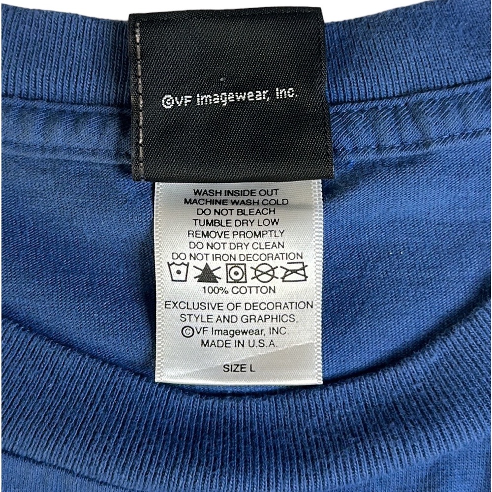 Harley Davidson Motorcycles Skip Fordyce Riverside CA Blue Graphic T-Shirt Large - Picture 10 of 12